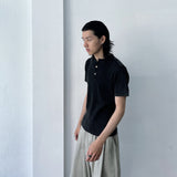 Back Panel Textured Henley