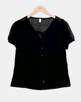 Hears Back Ribbon Puff Blouse