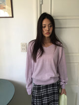 ルエルカシミアVネックニット (4color)