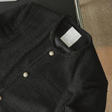 ASCLO Fancy Button Tweed Jacket (2color)