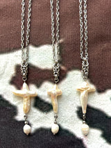 Cross Baroque Pearl Necklace