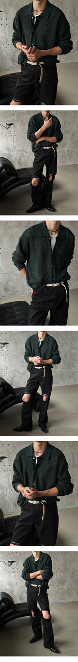[S/S] Two tone linen cardigan (3color)
