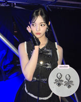 [Hearts2Hearts Yuha Piercing] コケットレースリボンリボン＆ハートハギーズピアス