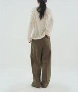 [fiebre] classic wool wide slacks
