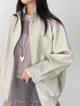 soft leather jumper