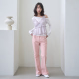 STANDARD COTTON PANTS-BLACK
