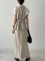 Momento Linen Long Skirt