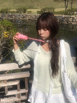 Wopi See-through Line Scarf Muffler