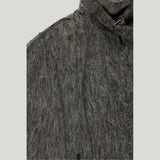 HAIRY BELTED CAPE COAT