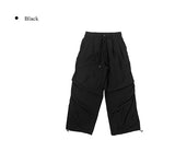Adim Rivet Pintuck Nylon Wide Pants