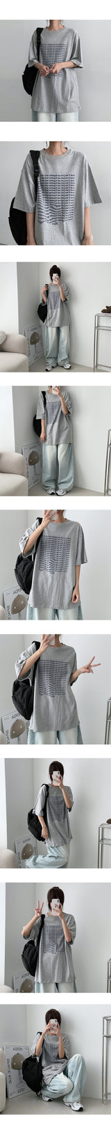 Bigroレタリング半袖Tシャツ