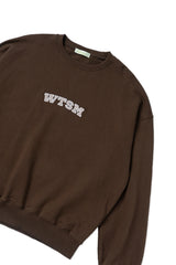 Wtsm logo sweatshirt_brown