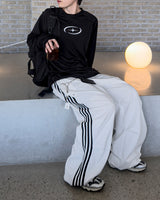 Face Track Line Snap Pants