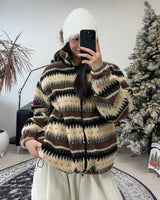 ニールノルディックフリースジップアップ