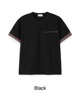 セレン チェック ロールアップ ショートスリーブ Tシャツ