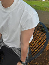 ASCLO Mock Neck French Sleeve T (3color)