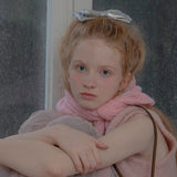 [CASHMERE 100%] カシミアショールマフラー (PINK)
