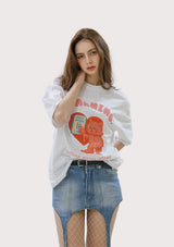 メルティングキャットオーバーTシャツ (4color)