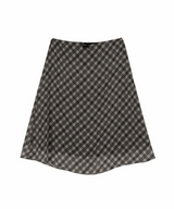 シフォンチェックミディスカート (2color)