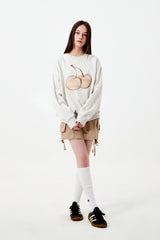 BIG CHERRY SWEATSHIRT - OATMEAL