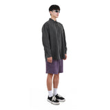 PIGMENT COATED SHIRTS CHARCOAL