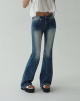 Qwz Pocket Washing Bootcut Jeans