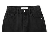 DESTROYED SLIM WIDE FIT DENIM PANTS_BLACK code 6836