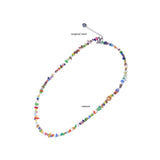 mini gemstone necklace (mix)