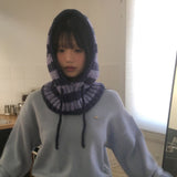 Nervin Stripe Knit Balaclava Hat