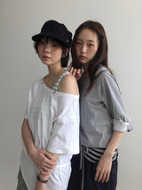 Bta ロールアップ 3/4 スリーブTシャツ(2color)