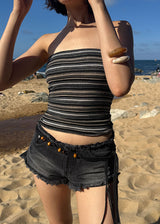 ROUGH LOW DENIM SHORTS