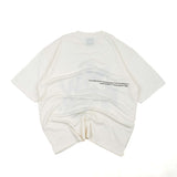 HIERARCHY STUDIOS New Error - White Blurry Oversized T-Shirt