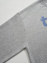 Checker Heart Overfit Sweatshirt
