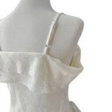 Lace Frill Two-Way Built-In Bra Sleeveless Top