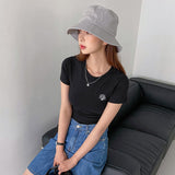 ステッチロゴベーシックTシャツ [BLACK]