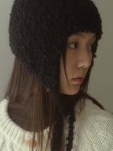 Clover Alpaca Earflap - Black