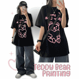 MELDIN BEAR Oversized Fit Short Sleeve Tee