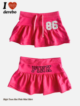 High Teen Hot Pink Mini Skirt