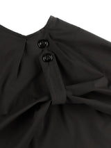 COTTON FLARE SKIRT (BLACK)
