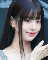 [Worn by Jang Wonyoung, Lee Young-ji] グローチェーンドロップ925シルバーネックレスN018-02H