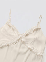 Silky Lace Bustier Dress_Black