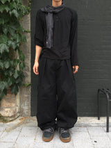 Niel Slub Roll-up Henley Long-Sleeve 3C
