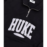HUKE Logo Black Half zip-up MTM