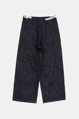 サンドノンフェードワイドデニムパンツ