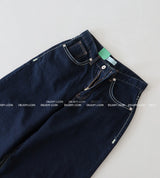 neon stitches wide pants