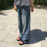 Hedish Summer Wide Denim Pants Jeans 1 Color