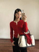 オールレイヤードインナー長袖カーディガン