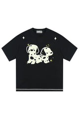 ファジードッグエンブロイダリーTシャツ
