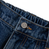 DIAGONAL CUT DENIM PANTS
 - BLUE