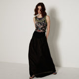 SHEISSHE/PRINTED PATCHWOCK SLEEVELESS DRESS